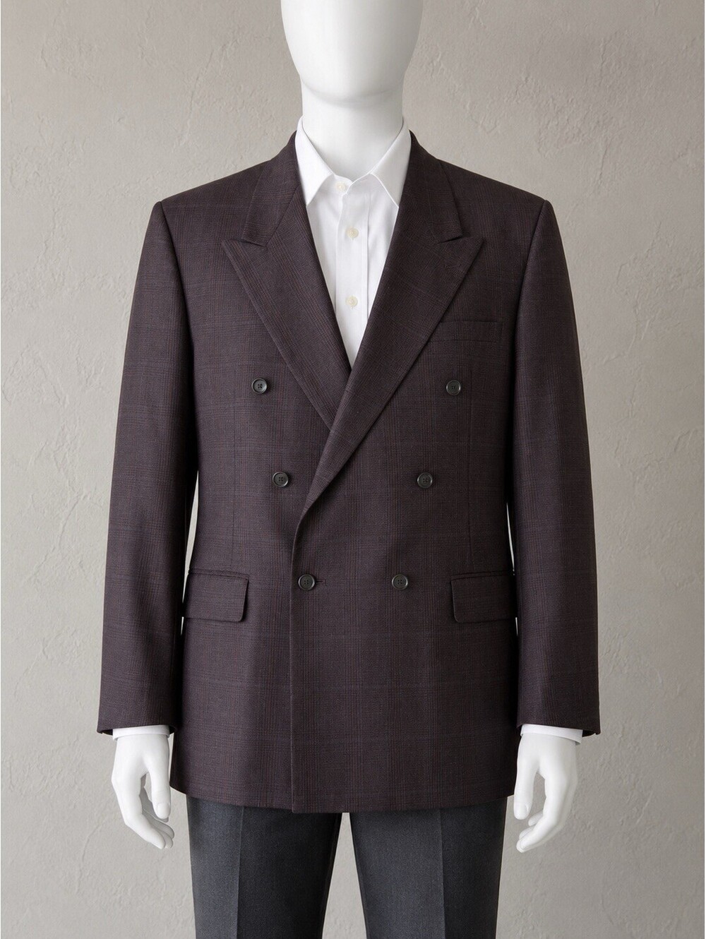 Sam Carlo Italia Men’s 46L Long Big & Tall 100% Wool Double Breasted Blazer